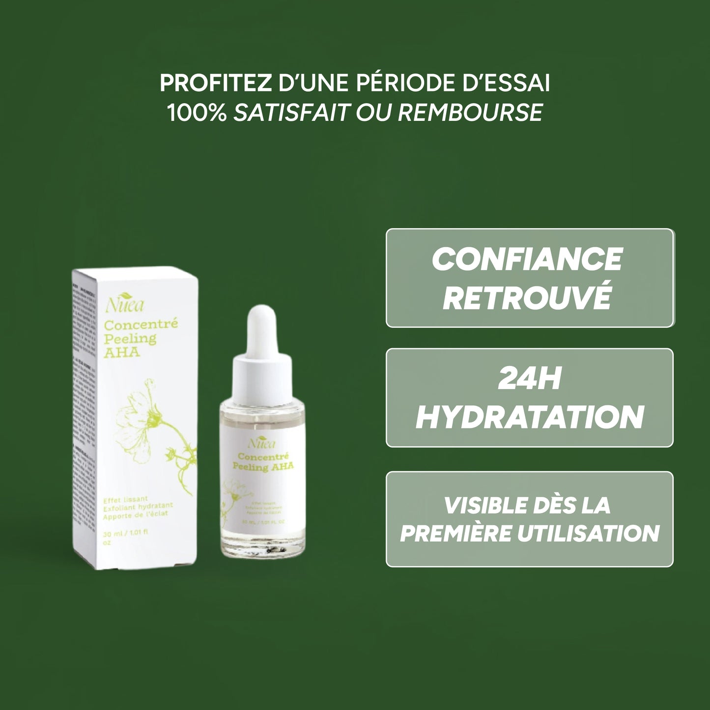 Exfoliant AHA et Acide Hyaluronique