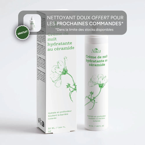 Crème de Nuit Hydratante au Céramide