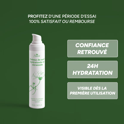 Crème de Nuit Hydratante au Céramide