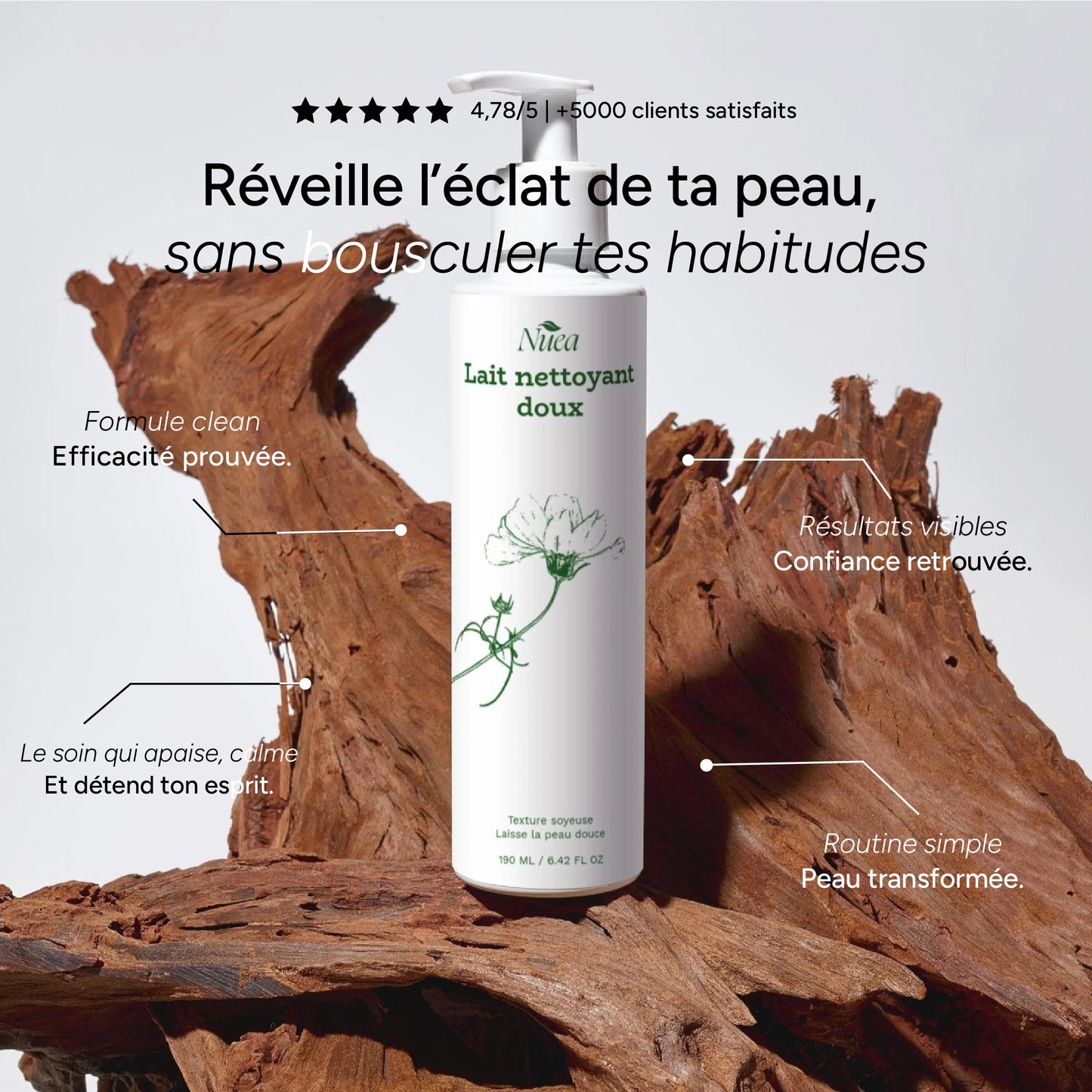 Lait nettoyant doux