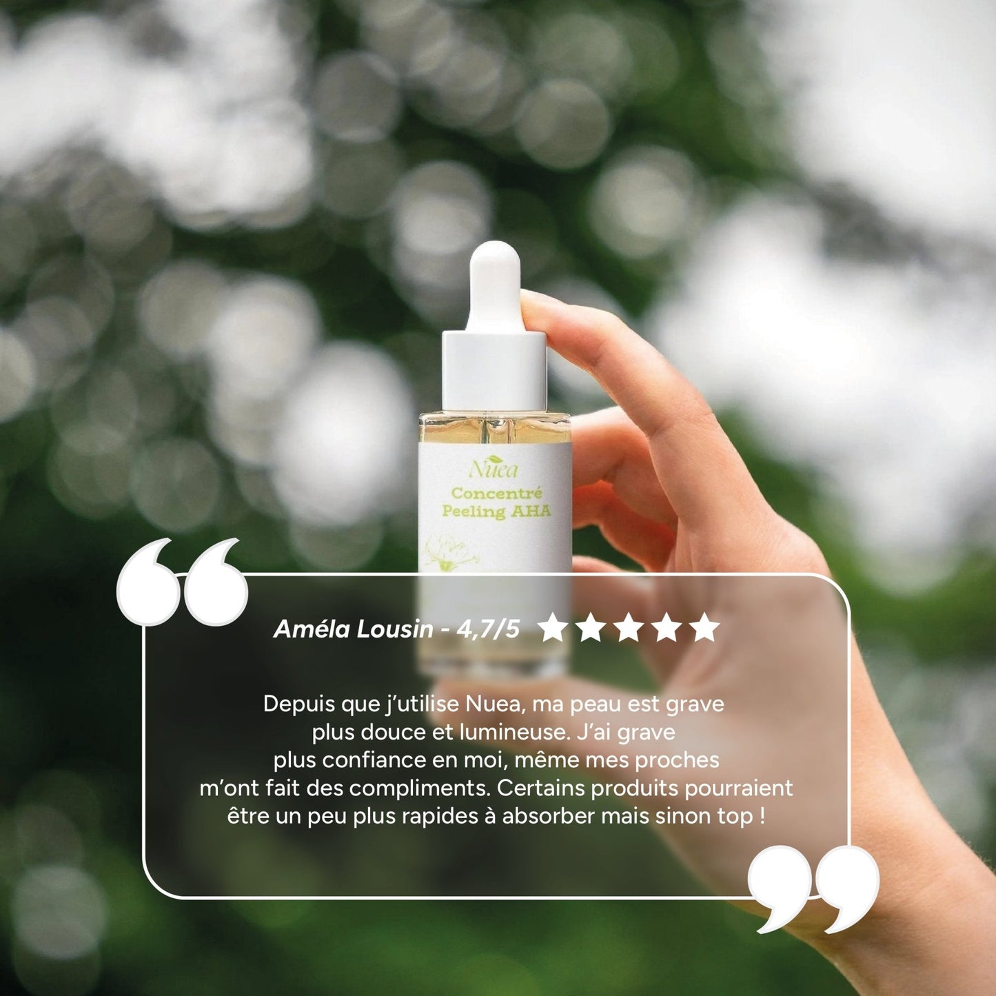 Exfoliant AHA et Acide Hyaluronique