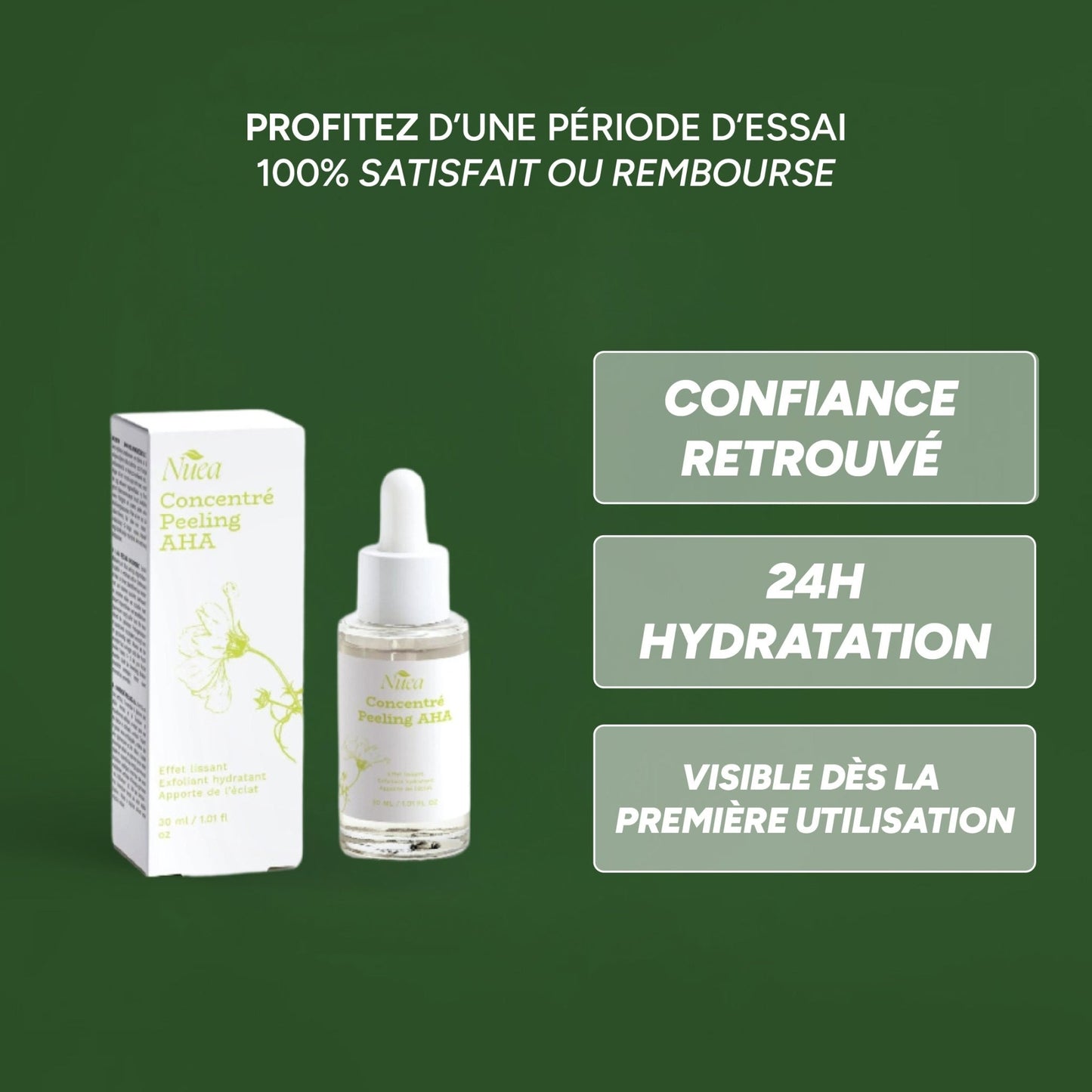 Exfoliant AHA et Acide Hyaluronique - Nuea Skin