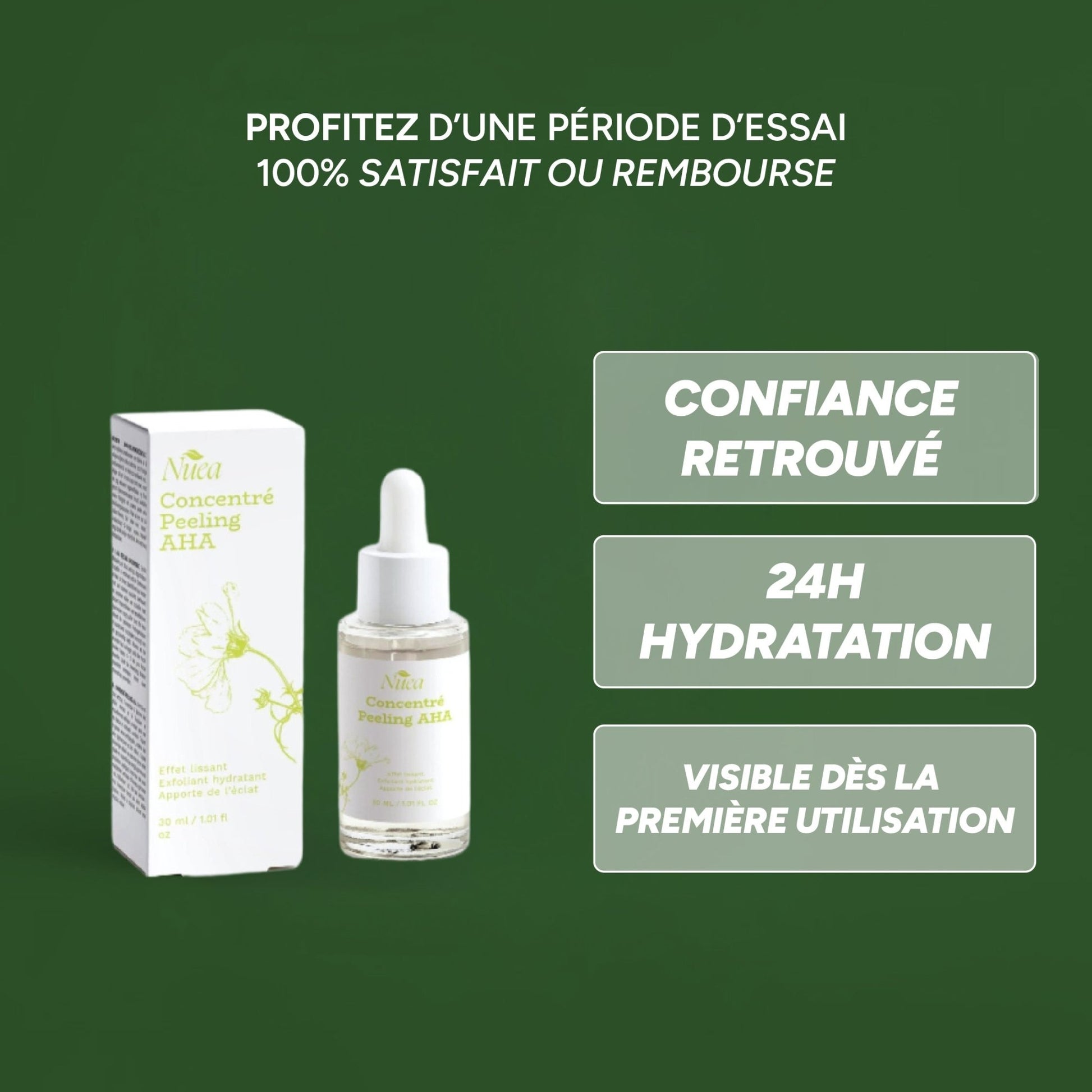Exfoliant AHA et Acide Hyaluronique - Nuea Skin